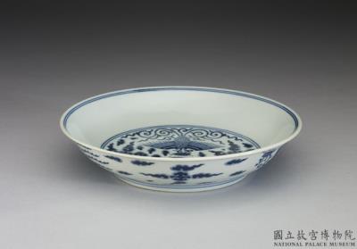 图片[2]-Dish with phoenixes in underglaze blue, Qing dynasty, Jiaqing reign (1796-1820)-China Archive